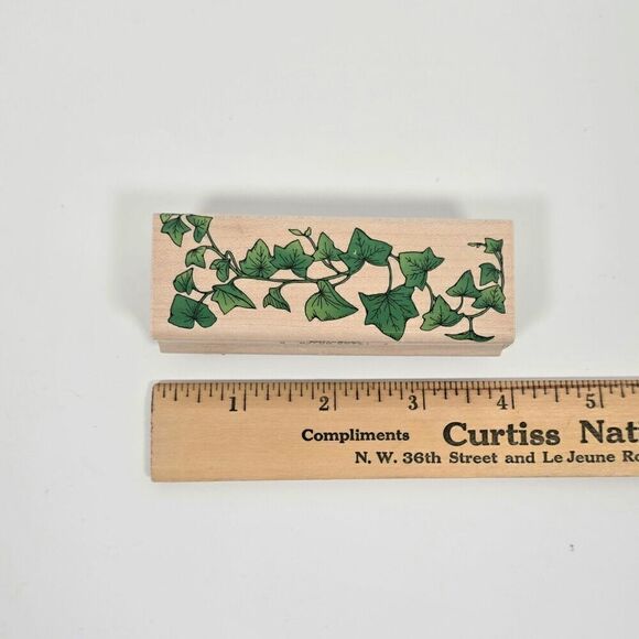 Lot of 9 Rubber Stamps Wood Mounted Mixed Themes Arts And‎ Crafts - Picture 5 of 16